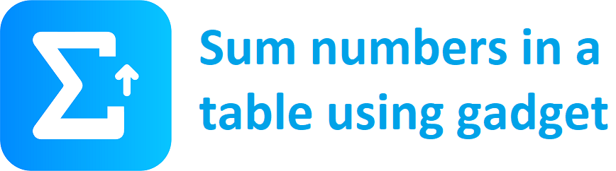 Table gadget configuration